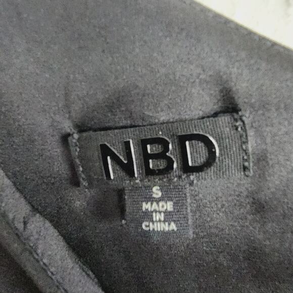 NBD Tobias Black One Shoulder Long Sleeve Cut Out Mini Dress - Picture 8 of 11